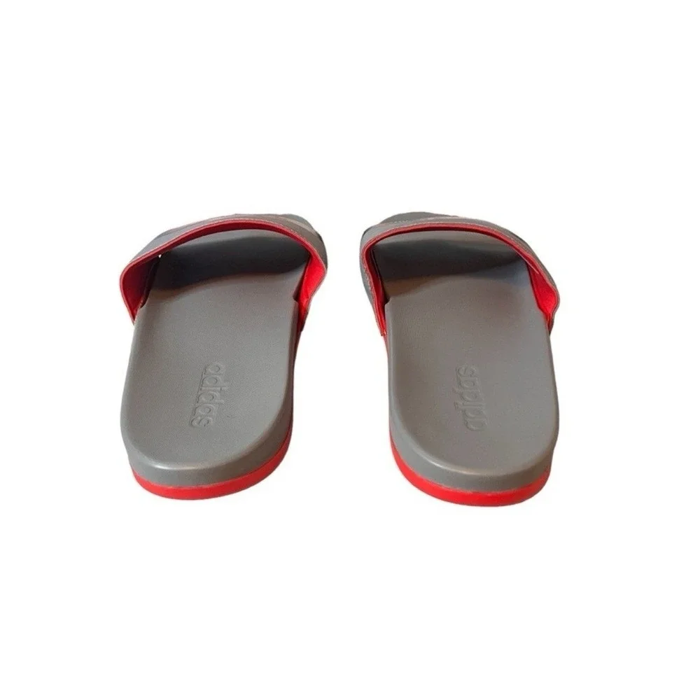 Lot of 14 Pair Adidas Adilette Comfort Slides Mens 18 Grey Red Black Sandals NEW